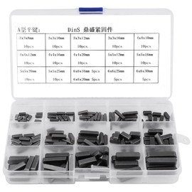 140pcs Round Feather Keys Parallel Keys Round End Feather Key Stock Stainless Steel Abrasion Resistant 8mm 10mm 12mm 16mm 20mm 25mm 30mm