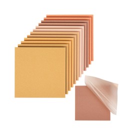 Mr. Pen- Plastic Glitter Sticky Notes, 3”x3”, 12 Pads, 600 Sheets, Autumn Colors, Sticky Notes 3x3