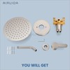 Airuida Single Function Shower Trim Kit Shower Faucet Set Wall