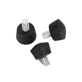 Regetek Universal 3/8" Rubber Foot Tripod Compatible with Induro Kingjoy Manfrotto Weifeng Andoer Benro Gitzo RRS Tripod Monopod,3/8"-16 Anti-Slip Tripod Feet Pad for Uneven Ground 27mm x 17mm (3 PCS)