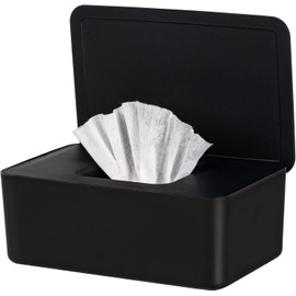 Dispensador de toallitas para bebé, soporte para toallitas para bebé y adulto, mantiene las toallitas húmedas frescas, estuche antideslizante para toallitas, contenedor de toallitas desechables con