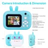 MINIBEAR Instant Print Camera for Kids with Print Paper, 40MP