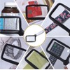 LH-Large Hand Magnifying Glass Handheld Folding Reading Magnifier 3X Magnification