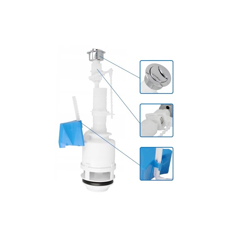 Toilet flush valve, drain valve, flush fitting, lifting bell for