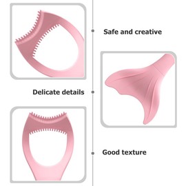 Healeved 2pcs Mascara Brush Beauty Tools Lash Tools Reusable Eyeliner Applicator Multi-function Make up Tools Eyeshadow Eyeliner Aid Silica Gel Girl Pink Makeup Multifunction