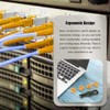 Snblzhef 500Pcs Orange RJ45 Port Ethernet LAN Hub Anti Dust