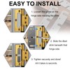 3.5 Inch Door Hinge Shims - Laser-Cut Stainless Steel Kit