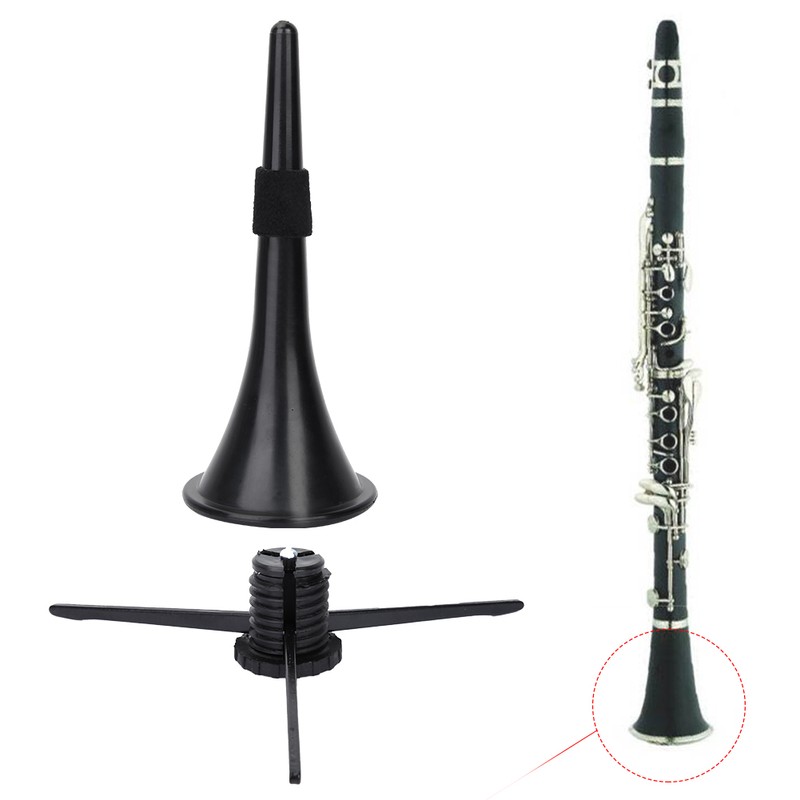 Portable Detachable Plastic Flute Clarinet Stand Holder Music Instrument Accessory