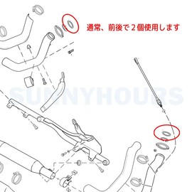 Taper Exhaust Port Gasket Exhaust OEM 65324-83 1986-2016 Harley [PARTS DEPOT] pdkrshs