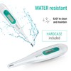 Evolu Waterproof Digital Thermometer - Temperature Measurement in Mouth, Rectal
