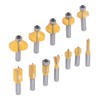 12PCS Router Bits 8mm Shank Carbide Blade Woodworking Milling Cutter