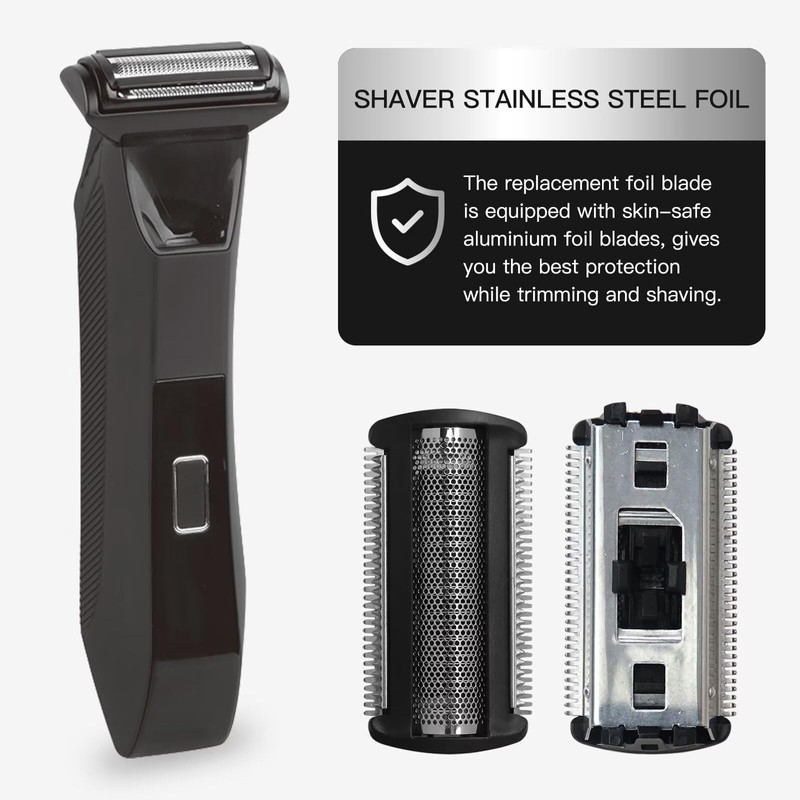 GRABOTE 2 Pack Replacement Blades for MANSCAPED The Lawn Mower