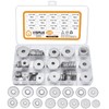 VIGRUE 225 Pieces Stainless Steel Flat Washers Set Washers Assortment