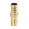 X AUTOHAUX 16mm Brass Barb Hose Fitting Straight Connector Adaptor