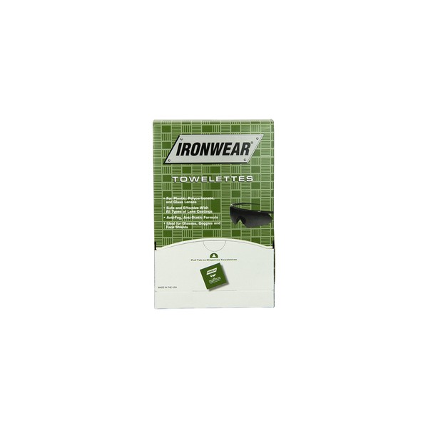 Ironwear Lens Cleaning Disposable Towelettes, Individually Wrapped, 100 Count (Model: 3990)