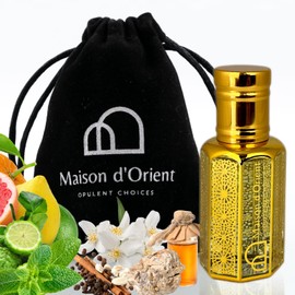 White Musk for Men Perfume Oil 12 mL – Clean Musk Lavender and Sandalwood. Concentrated Attar in Arabian Tola Bottle, Alcohol Free, Long Lasting Oil, Compliment Magnet