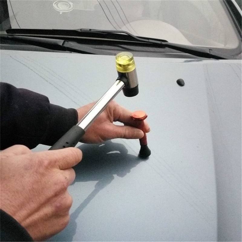 GS Hand Tools 10pcs Paintless Dent Repair Kit Rubber Hammer