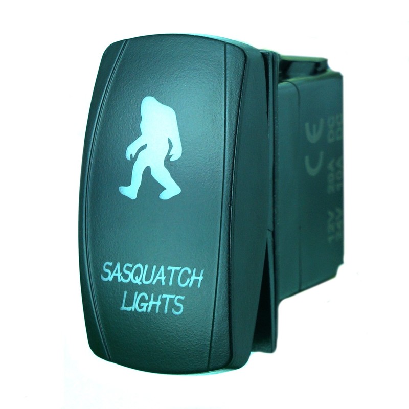 STV Motorsports® Laser Red Rocker Switch Sasquatch Lights 20A 12V