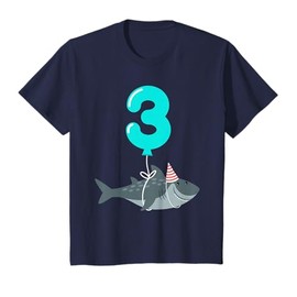 3rd Birthday Shark Shirt | Cute 3 Year Old Shark Gift Shirt T-Shirt