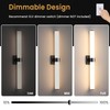 AIJIASI Black Bathroom Vanity Light Fixtures, 31 inch Modern Bathroom