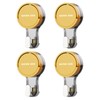 Suction Hooks 4/6 Packs, Powerful Push and Lock Vacuum Multi-Purpose