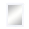 ARTLYMERS Magnetic Locker Mirror, 5x7 Real Glass Small Mirrors for