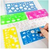 Ruler Template Set of 7 for Drawing, Drafting, Design Ruler,