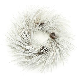 Melrose International Flocked Pine Wreath 28" D PVC