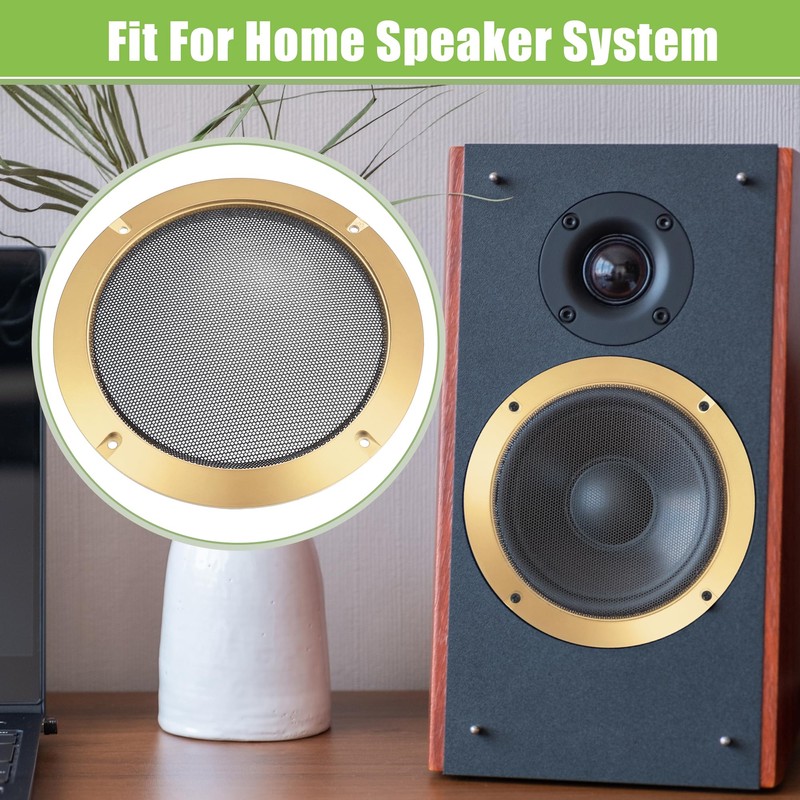 ACROPIX Universal 6.5" Car Speaker Grills Cover Mesh Round 6.5