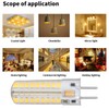 6Pcs GY6.35 LED Bulb 7W AC DC12V 700lm 72 LEDs