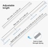 6Pcs Tension Rod, Goowin 25-40cm Tension Rods for Windows, No
