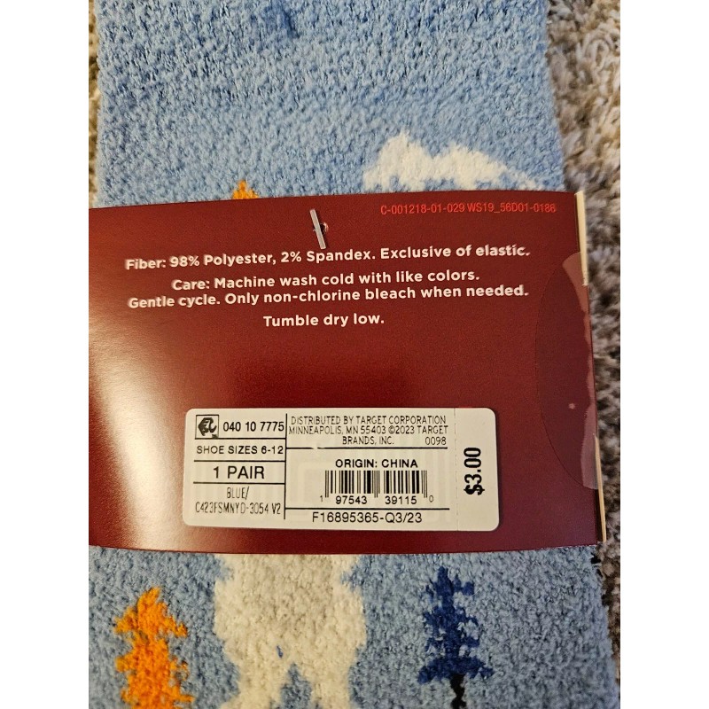 WONDERSHOP Men's Holiday Super Soft Crew Bear Print Socks (6-12)