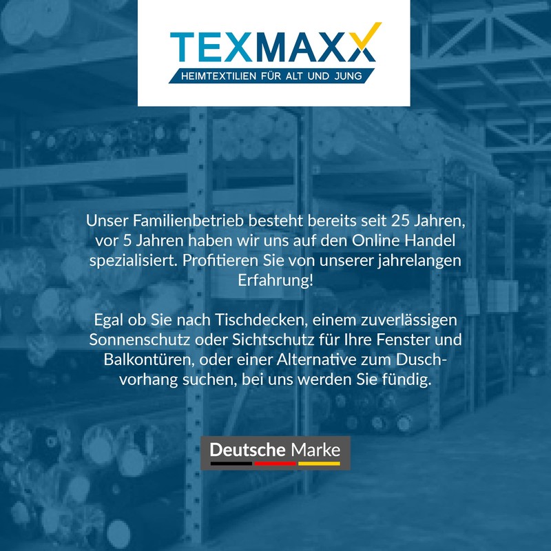 Texmaxx Oilcloth Tablecloth, Wipes Clean