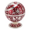 Ball Ashtray with Windproof Lid Retro Dragon Stereoscopic Relief Zinc