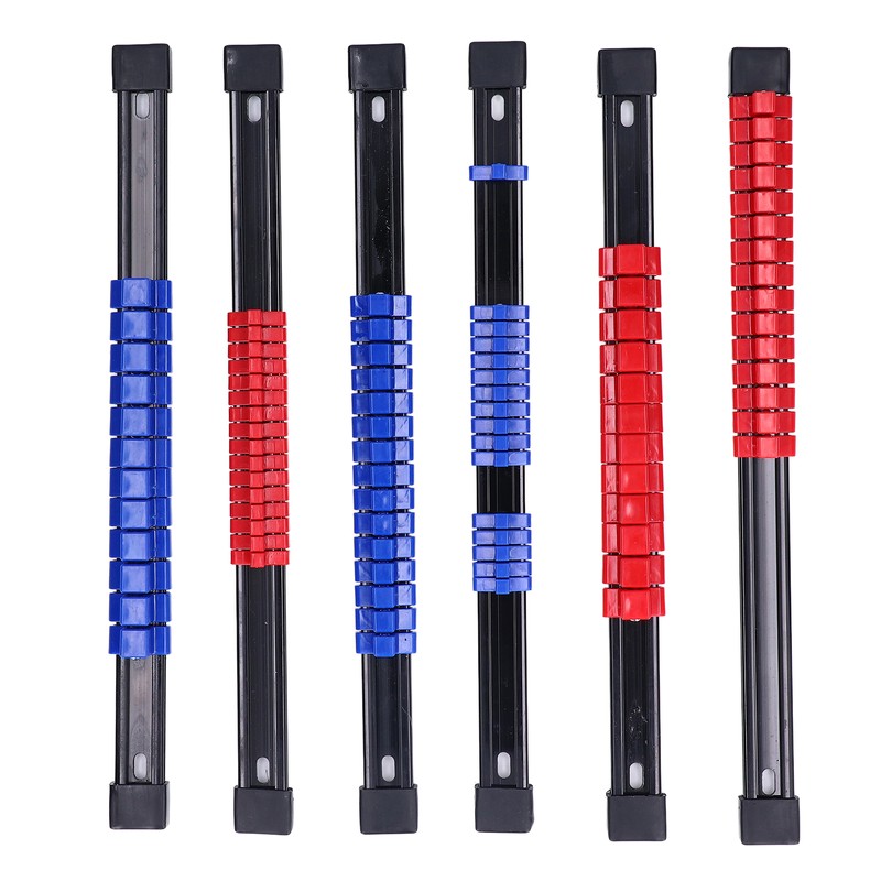 6pcs Socket Organizer Tray Multipurpose ABS 1/4in 3/8in 1/2in Auto