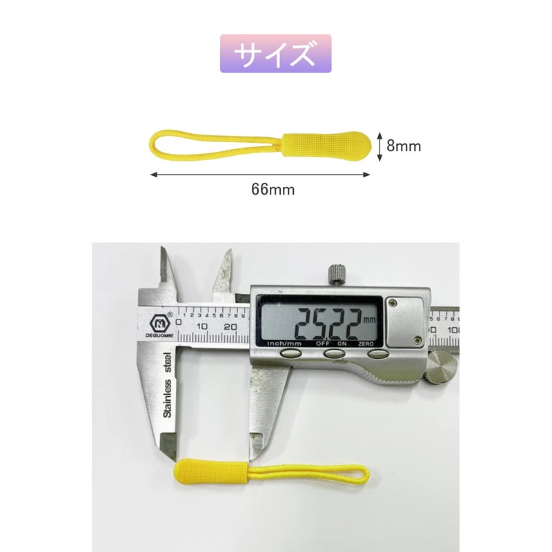 YFFSFDC Zipper Tabs 8 Colors 40 Pcs Zipper Pulls Zipper