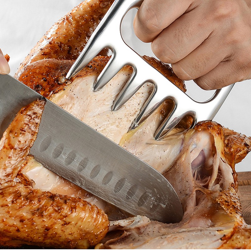 Stainless Steel Meat Divider Bear Claw Shaped Turkey Cutter Splitter