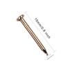 OMOTOOL Round Head Pins Nails (Pack of 300), Brass-Plated Nails