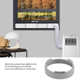 Fdit 6 inch Portable Air Conditioner Exhaust Hose Coupler with Tight Connection, Simple Installation, Universal for 150mm Diameter Air Conditioning Exhaust Pipe