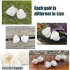 MOGEMT 2 Pack Crystal Cabinet Knobs Stone Drawer Pulls Irregular