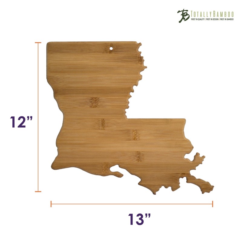 Totally Bamboo Cutting and Serving Board, Louisiana State
