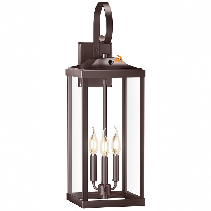 Yolsunes 24" Extra Large Dusk to Dawn Outdoor Wall Light,