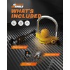 DEEAGLE Trailer Coupler Lock, Include Universal Trailer Ball Lock, 1/4”Dia