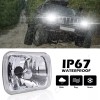 CHUSYYRAY Pair 5x7" 7x6" LED Headlights Hi/Lo DRL fit Toyota