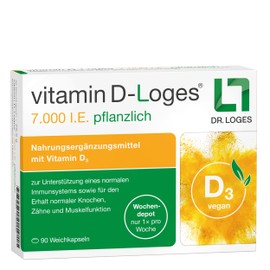 Vitamin D-Loges 7,000 International Units Vegetable - Vita Pack of 90