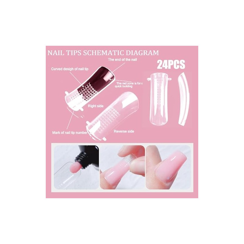 Gel De Extensión De Uñas - Juego De 12 Kit