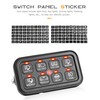 SCUARI 120PCS Car Button Stickers,Switch Panel Stickers,Car Accessories,Dashboard Stickers,Switch Panel