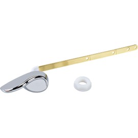 Master Plumber 201CP, Adjustable Toilet Tank Lever, Replace 4-Inch/6-Inch/8-Inch, Bendable Arm, Universal Design, Chrome