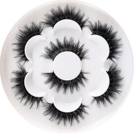 Lashes 20mm Mink Lashes Long Dramatic Full Volume Real 3D Mink False Eyelashes(BHN1)…