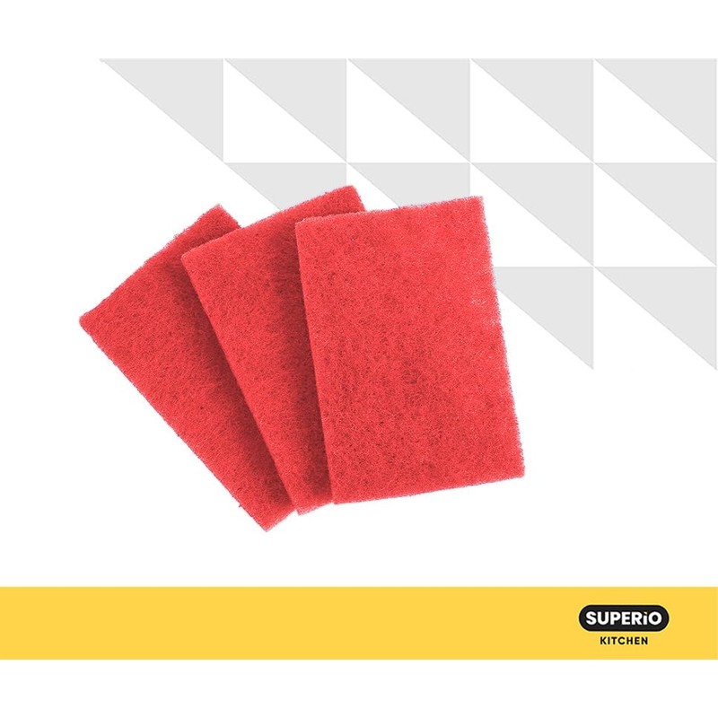 Scouring Pad Non-Scratching Scrubber Non-Scratch Cleaning Scrub Pads Heavy Duty